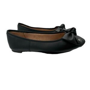 Circus By Sam Edelman Womens Connie Bow Slip-on Ballet Flats Black Size 5